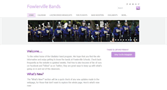 Desktop Screenshot of fowlervillebands.com