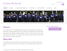 Tablet Screenshot of fowlervillebands.com
